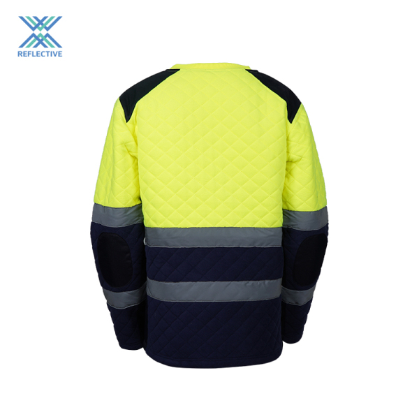 Two-tone high visibility jersey with anti-pilling treatment  KNITTED JUMPER