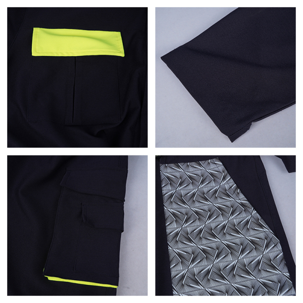 LX new style reflective safety coverall suit reflective safety full work coverall with logo