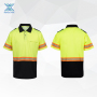 high vis polo short sleeve shirt