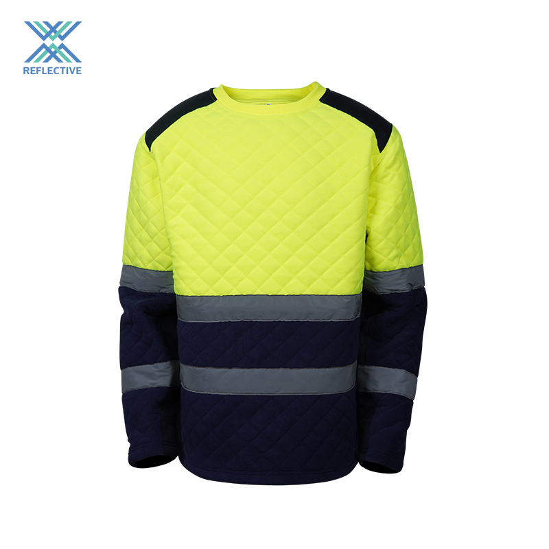 Two-tone high visibility jersey with anti-pilling treatment  KNITTED JUMPER
