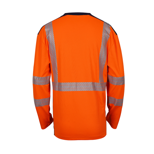 AOKE LT01, Class 3 Long Sleeve High Visibility Moisture Wicking Shirt