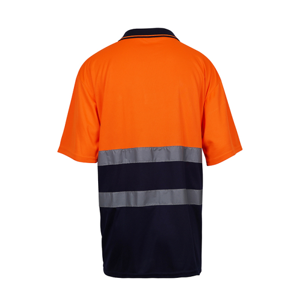 Aoke ST03 Black Bottom Polo Safety Shirt