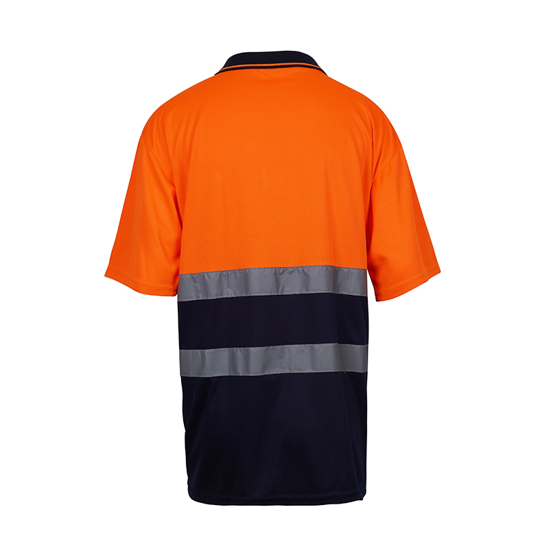 Aoke ST03 Black Bottom Polo Safety Shirt