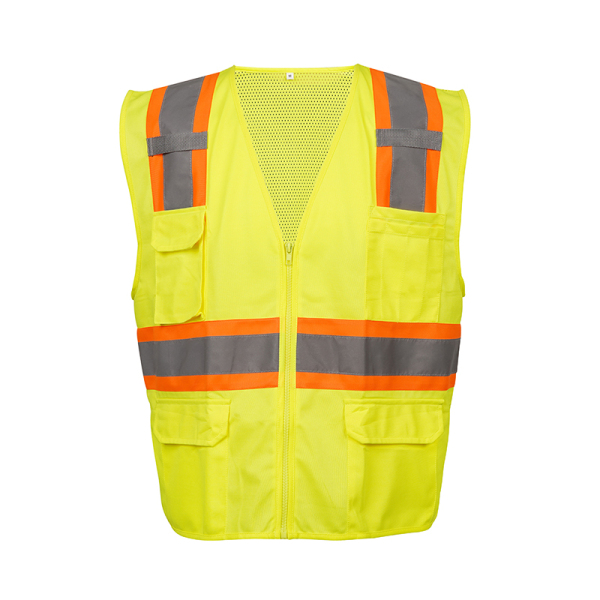 SV 002 ANSI/ISEA 107-2020 Class 2 Type R Compliant Mesh Surveyor Safety Vest