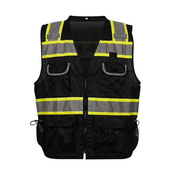 SV 003 Class 2 Heavy Duty Surveyor Safety Vest with Zipper