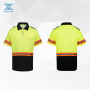 high vis polo short sleeve shirt
