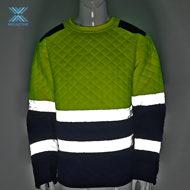 Two-tone high visibility jersey with anti-pilling treatment  KNITTED JUMPER