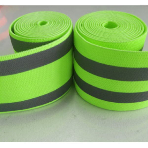 High visibility reflective tape elastic band for garment reflective material