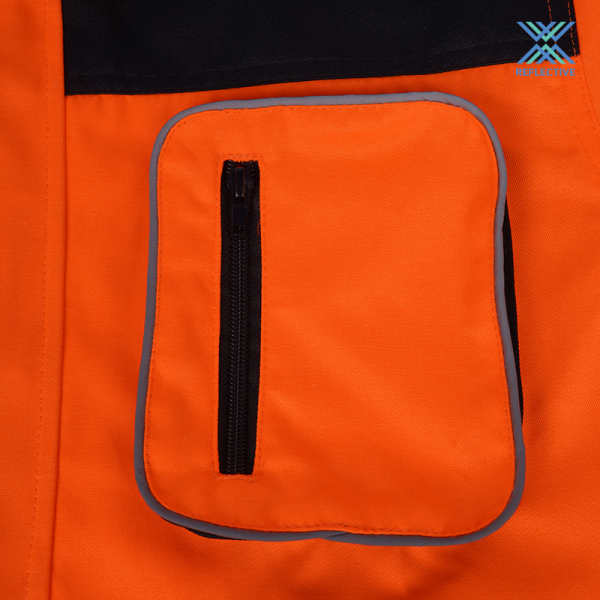 High visibility workwear  shirt with pockets