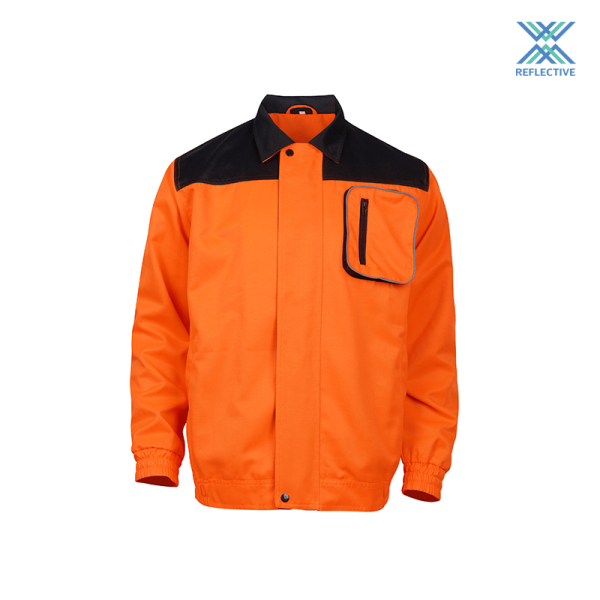 High visibility workwear  shirt with pockets
