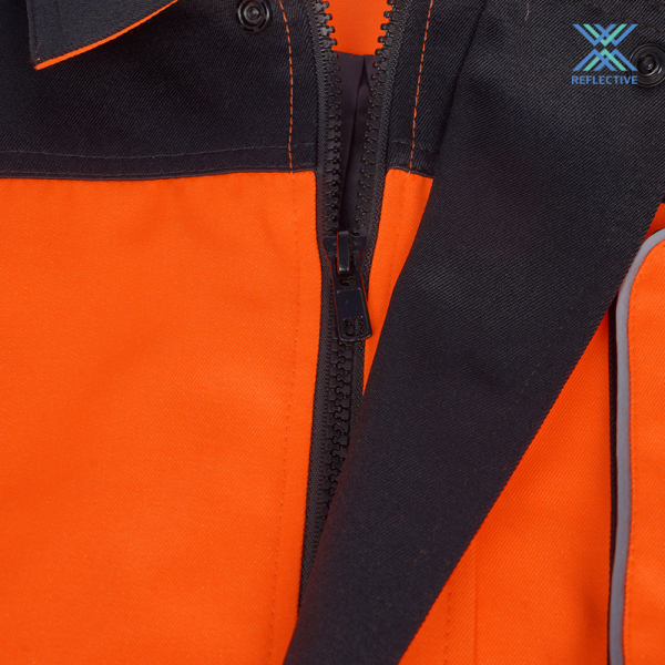 High visibility workwear  shirt with pockets