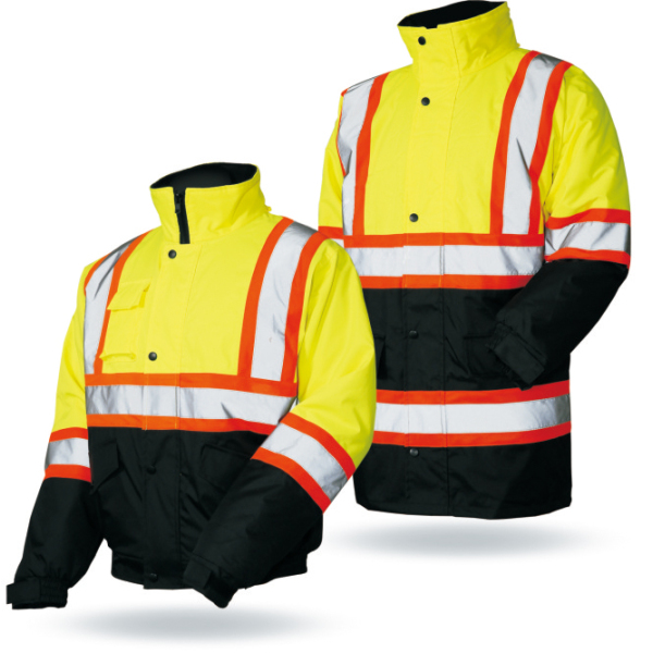 EN471 Class3,ANSI/ISEA Standard Hi-Vis Reflective Waterproof Rain Jackets