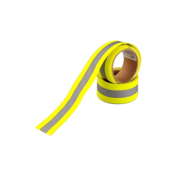 Manufacture High reflective Fluorescent FR heat transfer magnetic warning reflective tape