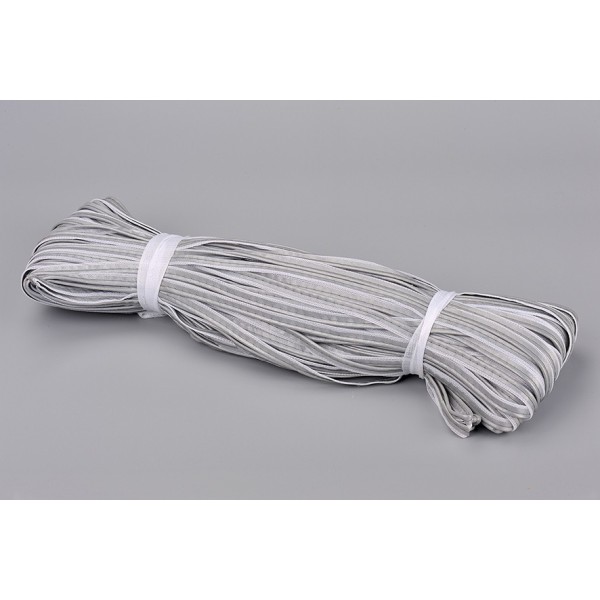 High luster's  poly reflex grey  silver reflective safety binding tape