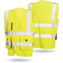 high quality  from china Hi vis safety  vest  reflective  tape with chest pockets