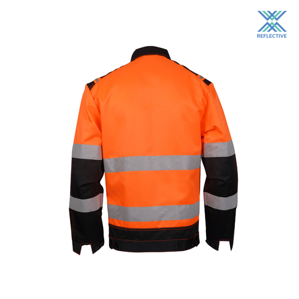High visibility  safety workwear  shirt with  reflective  tape