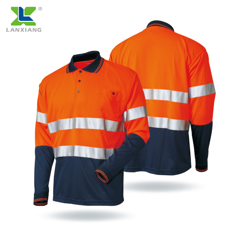 Hi Vis Anti Static Flame Retardant Reflective Safety Polo Shirt
