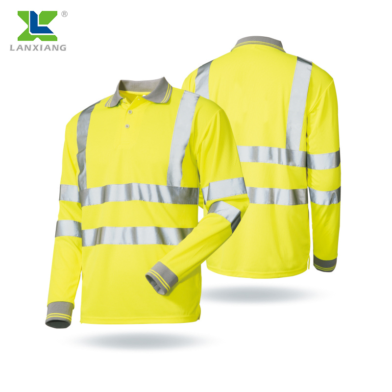 Hi Vis Anti Static Flame Retardant Reflective Safety Polo Shirt