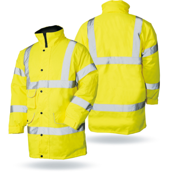 Winter Safety wear garment reflective running workwear fluorescent jacket