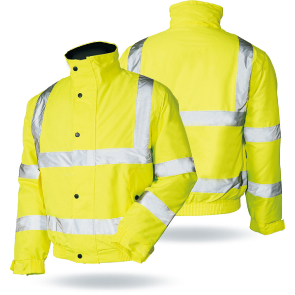 Winter Safety wear garment reflective running workwear fluorescent jacket
