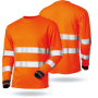 yellow hi vis protection  long sleeve reflective safety t shirt