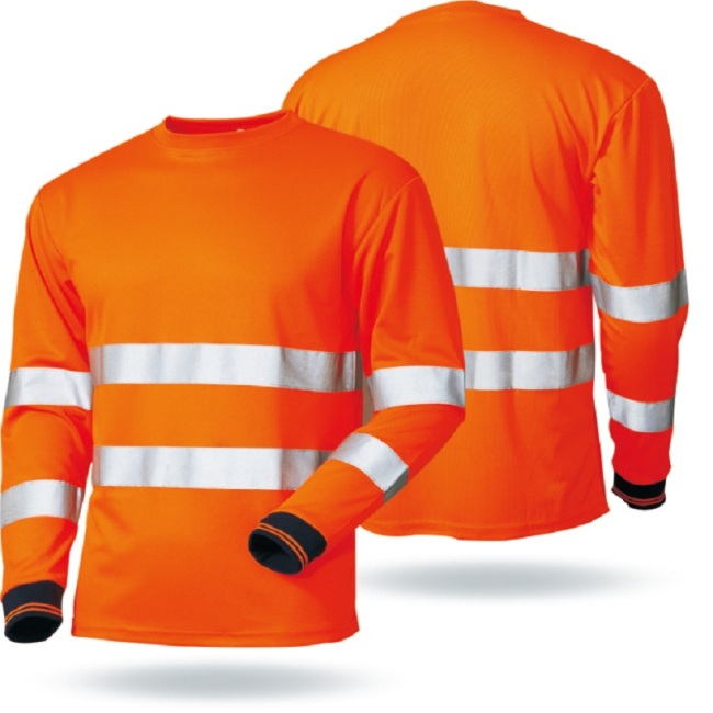 Custom Polo Shirt  Safety Long Sleeve Reflective Polo High Visibility Safety Shirts