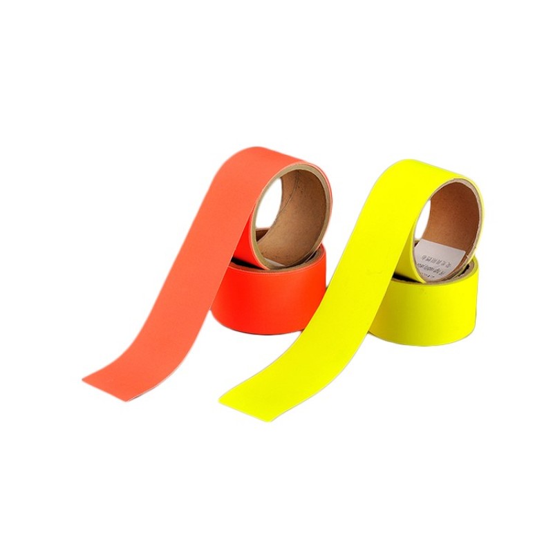 Manufacture 5*2 yellow/orange reflective silver r warning  stripes tape / FR  sewing reflective tape for the clothes