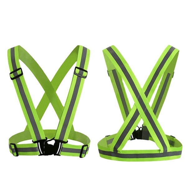 5*2CM  Elastic Bands With High Reflective Polyester Heat Transfer Warning Tape for  Stretch  Clothing