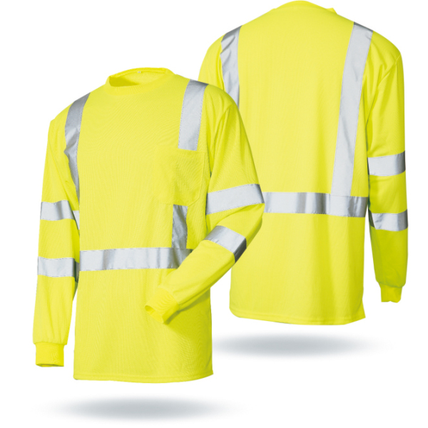Manufacturer custom high visibility work uniform safety reflective construction t shirt