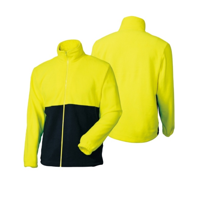 LX903 High Visibility Polar Fleece Zip Up Safety Hoodie Jacket