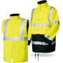 Wholesale 3 in 1 workwear safety reflective  jacket worker blue safety reflective jacket reflective jacket