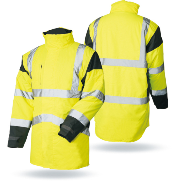 Yellow Security Jacket High Quality High Visibility Safety Jacket Yellow Reflective Jacket