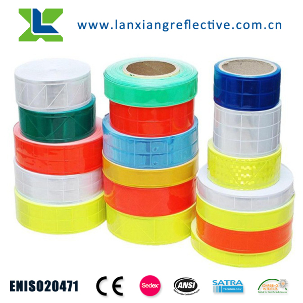 Heat reflective PVC in keeping with CE EN471 for red safety tape