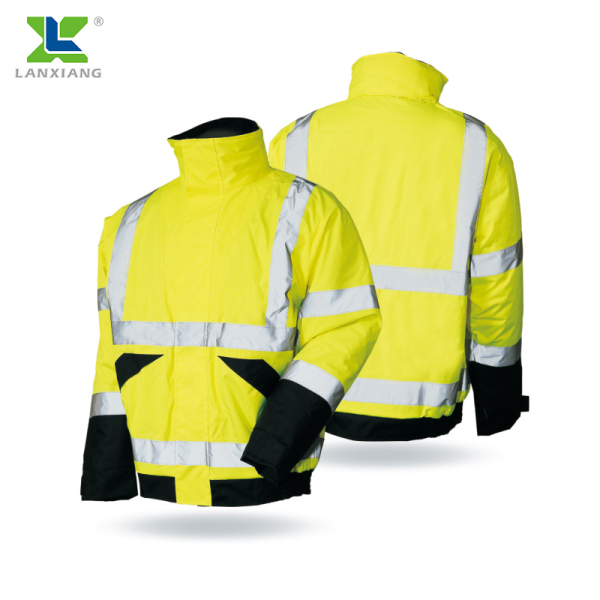 Hi-Vis Safety Waterproof Coat With Rain Suit Lx924