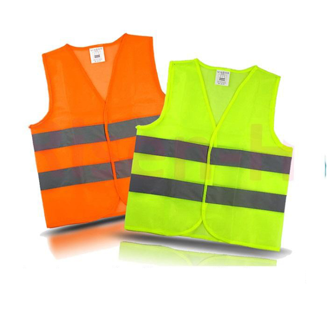 100% Polyester EN20471 Class 2 Custom Traffic Road Work Construction Security High Visibility Reflective Safety Vest