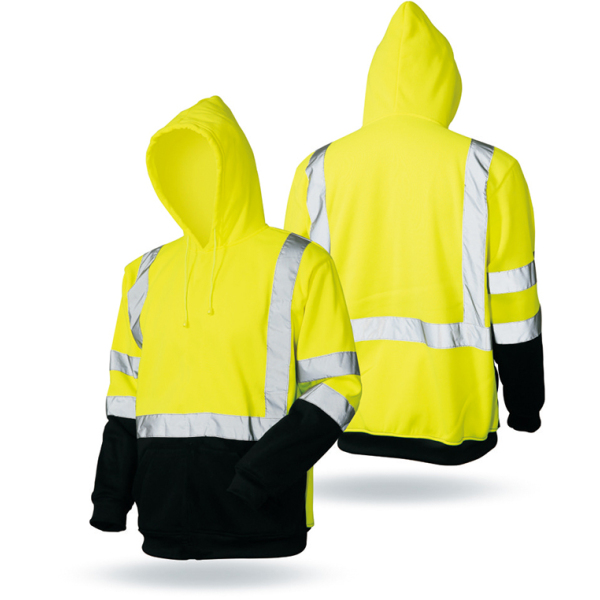 New High Visibility Warning Security Working Winter Construction Safety sweatshirt hoodie