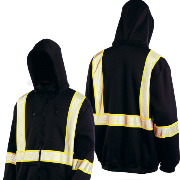 New High Visibility Warning Security Working Winter Construction Safety sweatshirt hoodie