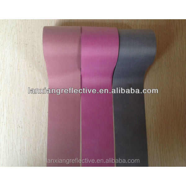 Colorized reflective tape safty tape polyester fabric LX103-J