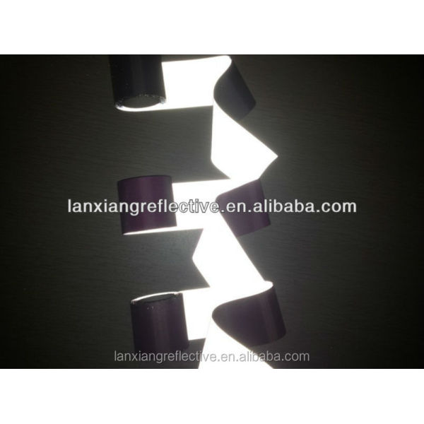 Colorized reflective tape safty tape polyester fabric LX103-J