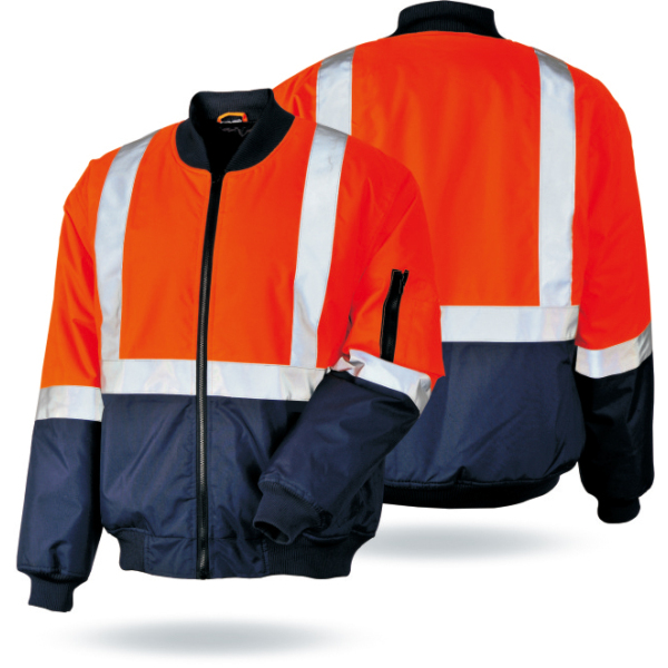 Winter Bomber Security Waterproof High Visibility Reflective Safety Jackets for Mens