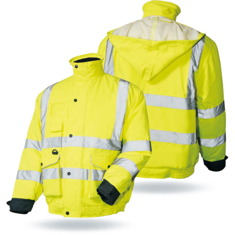 Winter Bomber Security Waterproof High Visibility Reflective Safety Jackets for Mens