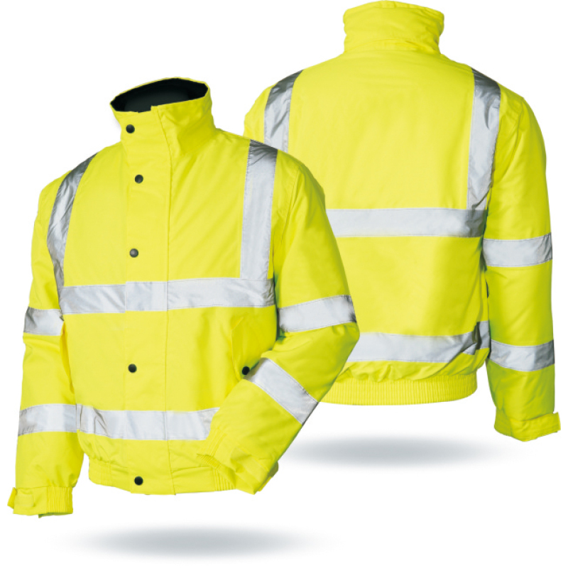 Winter Bomber Security Waterproof High Visibility Reflective Safety Jackets for Mens