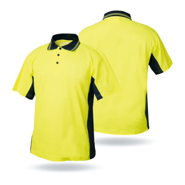 LX720 High Vis Lemon Yellow Daily Used Zip Polo