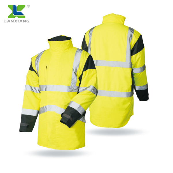Pvc raincoat suits wholesale cheap raingear waterproof safety PU raincoat for worker reflective road rain wear