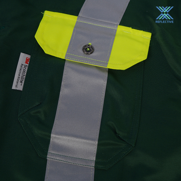 High visibility reflective safety workwear  shirt