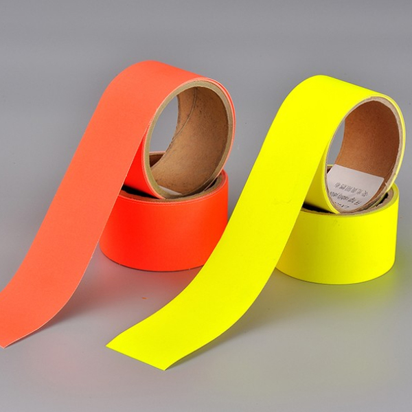 Flame retardant high visibility yellow/orange tape  100%cotton for safety garments