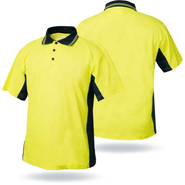 hot selling high quality reflective Safety Equipment short sleeves Construction protective  Working polo T-shirts
