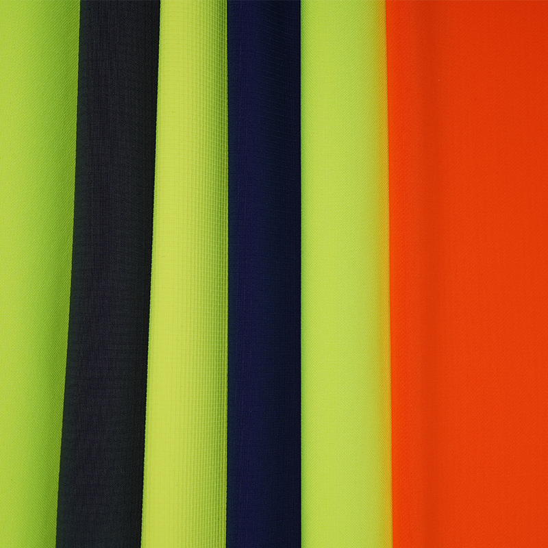LX Wholesale All Kinds Of Functional Fabric EN20471 100%  Polyester High Visibility Comfortable  Knitted Fabric