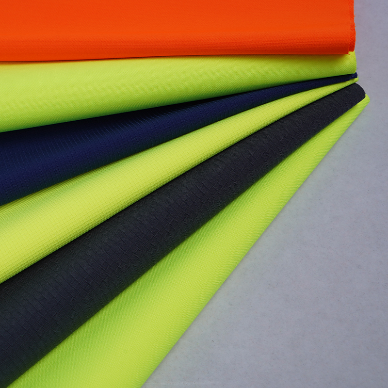 LX Wholesale All Kinds Of Functional Fabric EN20471 100%  Polyester High Visibility Comfortable  Knitted Fabric