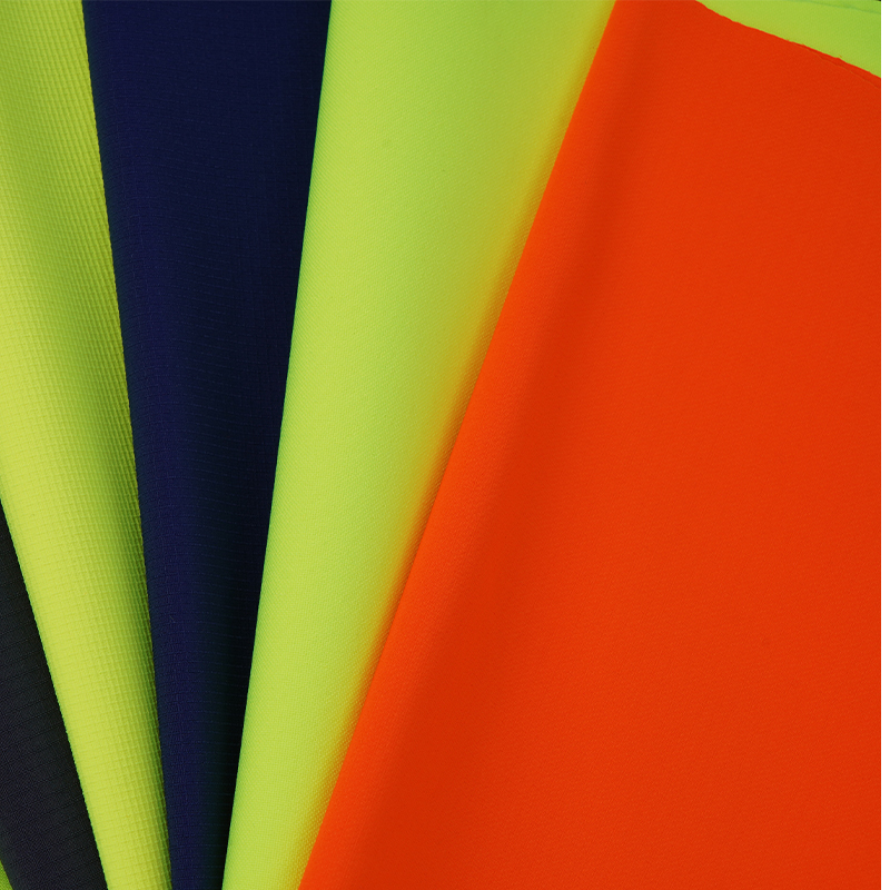 LX Wholesale All Kinds Of Functional Fabric EN20471 100%  Polyester High Visibility Comfortable  Knitted Fabric